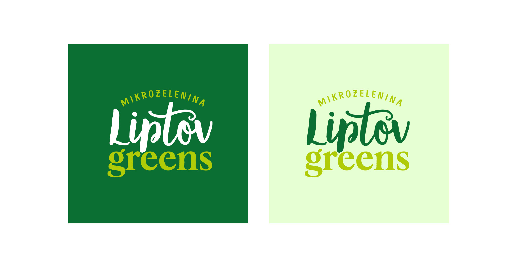 Liptov Greens packaging & branding