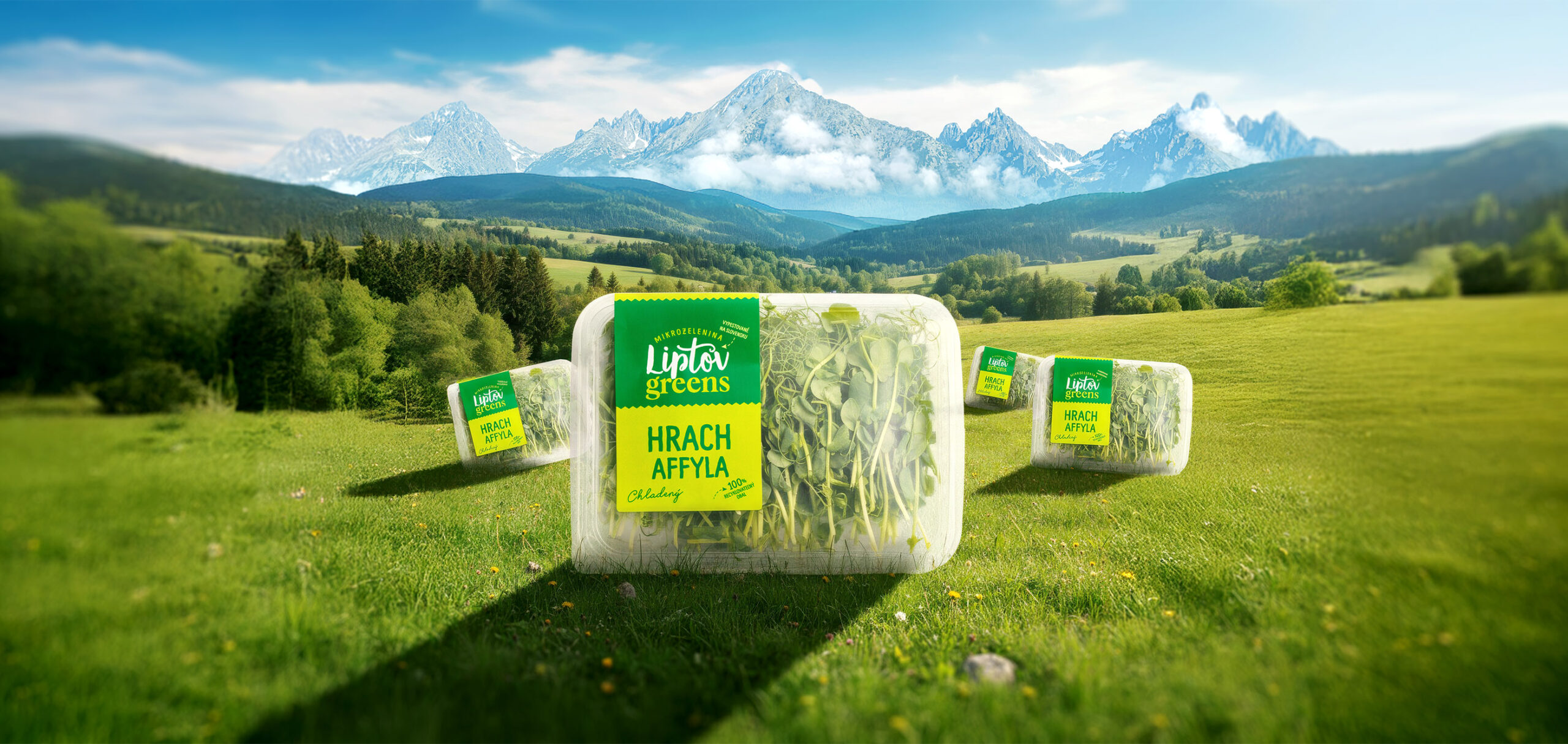 Liptov Greens packaging & branding
