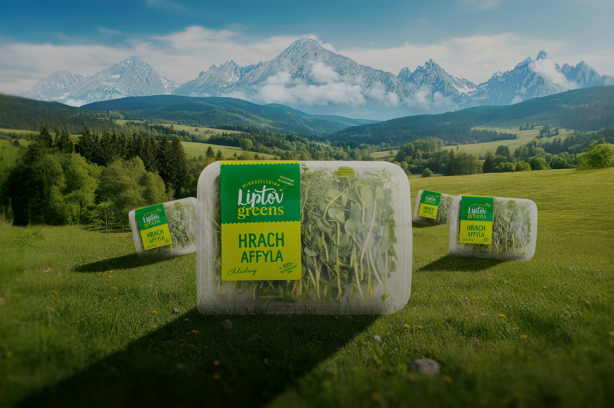 Liptov Greens packaging & branding