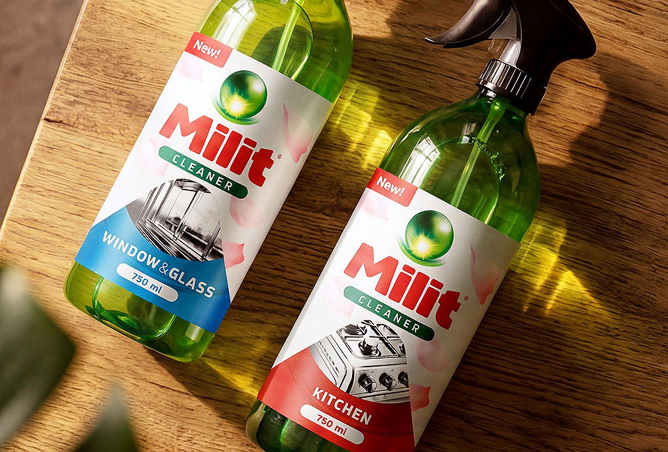 Dizajn obalov, ktorý posilňuje každodenné čistiace prostriedky pre domácnosť