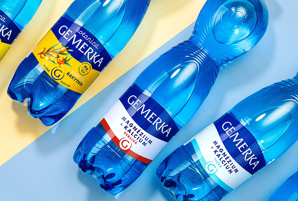 Gemerka – redizajn obalu minerálnej vody